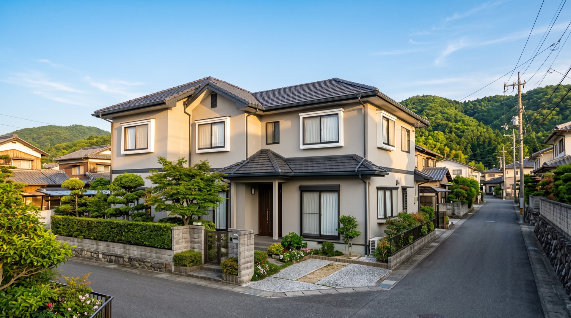 塗り替えを終えた住宅