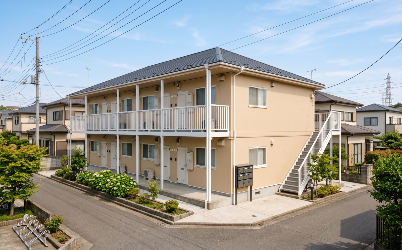 塗り替えを終えた住宅の外壁