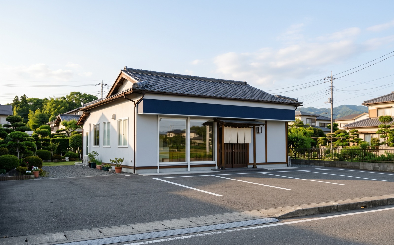 塗り替えを終えた店舗の外観